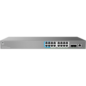 Grandstream GWN7802P Pro L2++ Managed Network switch, 16x 1Gb RJ45, PoE++, SFP+, DHCP, CLI, VLAN