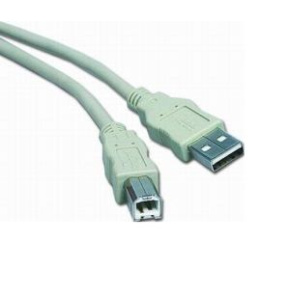 PremiumCord Kábel USB 2.0, A-B, 3m, sivý