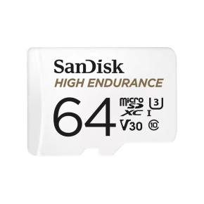 SanDisk High Endurance/micro SDXC/64GB/100MBps/UHS-I U3/Class 10/+ Adaptér