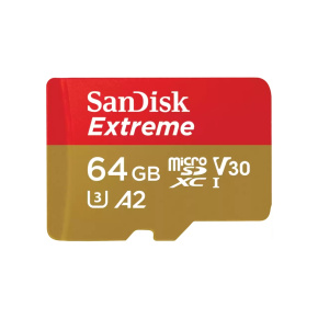 SanDisk Extreme/micro SDXC/64GB/170MBps/UHS-I U3/Class 10/+ Adaptér