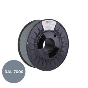 Tlačová struna (filament) C-TECH PREMIUM LINE, PLA, veverčia šedá, RAL7000, 1,75mm, 1kg