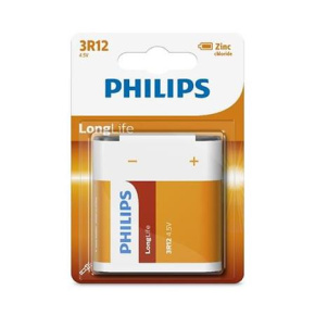 Philips baterie 4,5V LongLife zinkochloridová - 1ks, blister