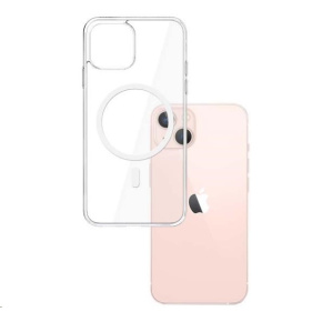 3mk ochranný kryt MagCase pro Apple iPhone 15, čirá