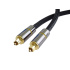 PremiumCord Optický audio kábel Toslink, OD: 7mm, Gold-metal design + Nylon 3m