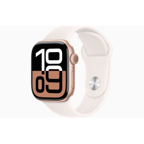 Apple Watch S10/42mm/Rose Gold/Šport Band/Light Blush/-S/M