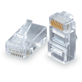 Konektor RJ45 CAT5E UTP 8p8c pre drôt 100ks bal.