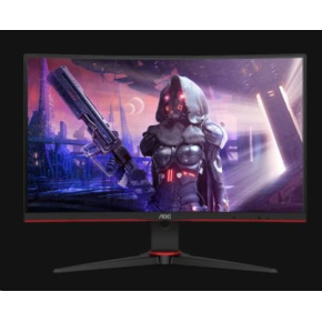 AOC MT VA LCD WLED 23,6" C24G2AE/BK - VA panel, 1920x1080, 165Hz, 1ms, D-Sub, 2xHDMI, DP, repro, zakrivený