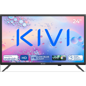 KIVI TV 24H760QB, 24" (61cm), HD LED TV, AndroidTV 11, Black, 1366x768, 60 Hz,2x8W, 33 kWh/1000h ,HDMI ports 2