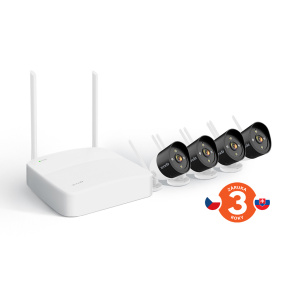 Tenda K4W-3TC - bezdrôtový Wi-Fi kamerový set 2K (3MP), NVR + 4x IP kamera s LED, CZ aplikácia