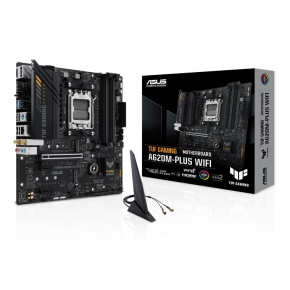 BAZAR - ASUS MB Sc AM5 TUF GAMING A620M-PLUS WIFI, AMD A620, 4xDDR5, 1xHDMI, 2xDP, mATX - Po opravě (Bez příšlušenství)