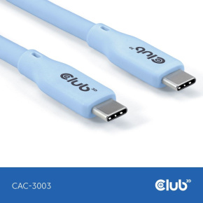 Club3D Kabel USB-C 4.0, 20Gbps, 4K60Hz, PD 240W, 2m, modrá