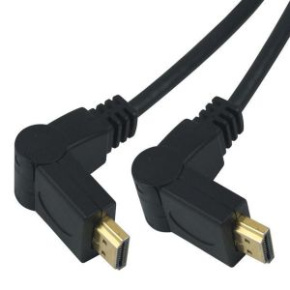 PremiumCord Kábel HDMI A - HDMI A M/M 5m, rotačný