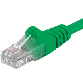 PremiumCord Patch kábel UTP RJ45-RJ45 level 5e 0.5m zelená