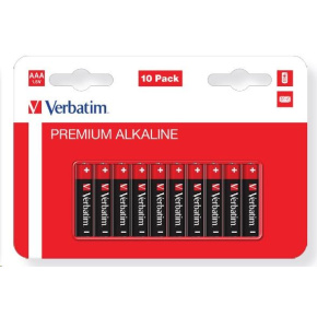 VERBATIM Alkalická Baterie AAA 10 Pack / LR3