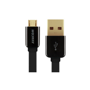 Kábel AVACOM MIC-40K USB - Micro USB, 40cm, čierna