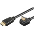 PremiumCord Kábel HDMI+Ethernet, zlac., 90°, 5m