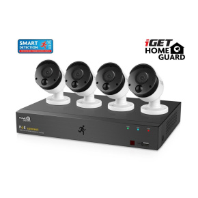 iGET HGNVK85304 - Kamerový PoE FullHD set, 8CH NVR + 4x IP 1080p kamera, SMART detekcia, W/M/Andr/iOS
