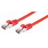 Kábel C-TECH patchcord Cat6, FTP, červený, 0,5m