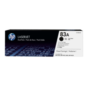 HP 83A 2-pack Black Original LaserJet Toner Cartridge (CF283AD) HP 83A 2-pack Black Original LaserJet Toner Cartridge (CF283AD)