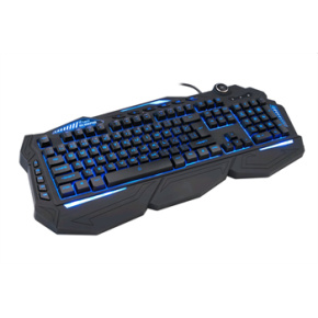 Herná klávesnica C-TECH Scorpia V2 (GKB-119), pre gaming, CZ/SK, 7 farebné podsvietenie, programovateľné, čierna, USB