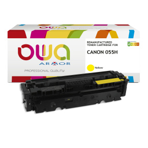 OWA Armor toner kompatibilný s Canon CRG-055H Y, 5900st, žltá/yellow