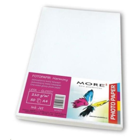 Fotopapier Harmony 210g/m2; lesklý; jednostranný lesklý fotopapier VIAC Fotopapier Harmony 210g/m2; lesklý;50 listov st
