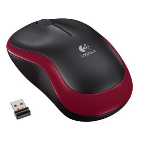 Logitech® M185 Wireless Mouse RED