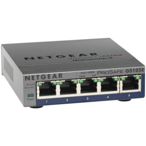 NETGEAR 5xGb Plus Switch, web monit.GS105E