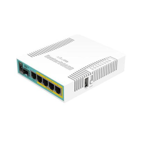 MIKROTIK RouterBOARD hEX PoE + L4 (800MHz; 128MB RAM, 5xGLAN switch, PoE in/out, zdroj)