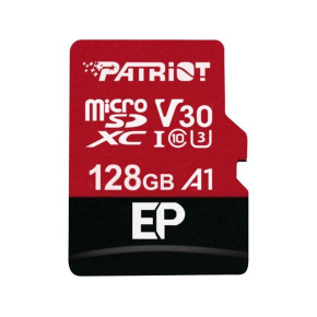 Patriot V30 A1/micro SDXC/128GB/100MBps/UHS-I U3 / Class 10/+ Adaptér