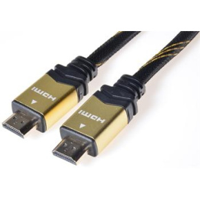 PremiumCord GOLD HDMI + Ethernet kábel, zlac., 5m