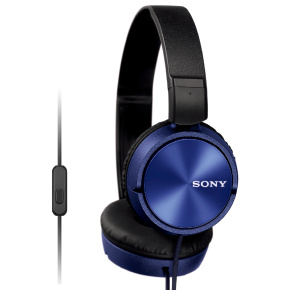 SONY slúchadlá MDR-ZX310AP, handsfree, modré