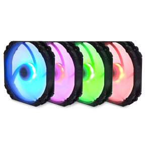 SCYTHE KF1425FD18R-P Kaze Flex 140 mm Round RGB PWM Fan 300-1800 rpm