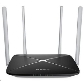 Mercusys AC12 1200Mbps WiFi AC router, 5x10/100 RJ45, 4x anténa