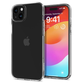 Ochranný kryt Spigen Crystal Flex pre iPhone 15 transparentný