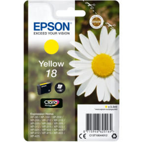 Epson Singlepack Yellow 18 Claria Home Ink