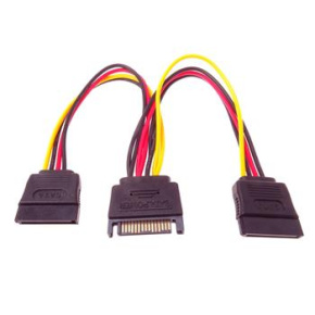 PremiumCord Napájací kábel k HDD Serial ATA - rozdvojka M/2xF 16cm