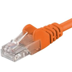 Patch kábel UTP RJ45-RJ45 level CAT6, 0.5m, oranžová