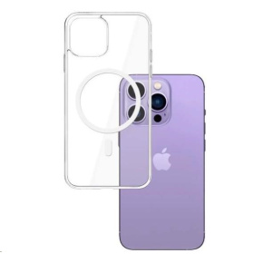 3mk ochranný kryt MagCase pro Apple iPhone 15 Pro, čirá