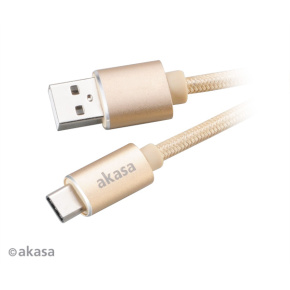 AKASA - USB 2.0 typ C na typ A kábel - 1 m