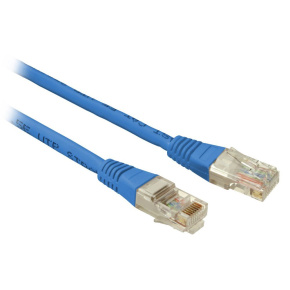 SOLARIX patch kábel CAT5E UTP PVC 1m modrý non-snag proof