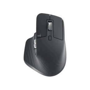 Logitech MX Master 3S/Kancelárska/Laserová/Pre pravákov/8 000 DPI/USB+BT/Grafitová