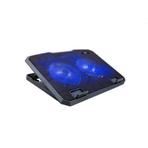 Chladiaca podložka C-TECH CLP-140, 15,6", 2x 140mm, 2x USB, modré podsvietenie