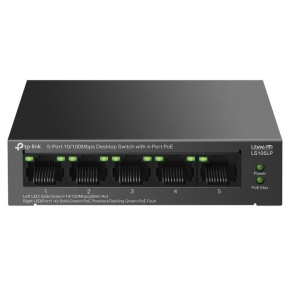 TP-Link LS105LP 5x10/100 (4xPOE) Desktop switch