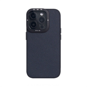 SLG Design kryt D9 France Epsom Leather pre iPhone 15 Pro - Indigo