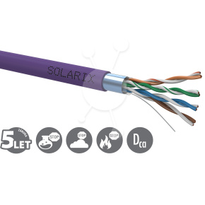 Inštalačný kábel Solarix CAT5E FTP LSOH Dca-s1,d2,a1 500m/cievka SXKD-5E-FTP-LSOH