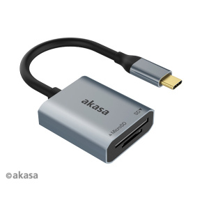 AKASA USB 3.2 Type-C Dual čítačka kariet