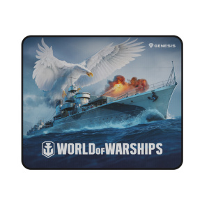 Herná podložka pod myš Genesis CARBON 500 WORLD of WARSHIPS, M 30x25cm