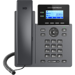 Grandstream GRP2602G SIP telefón, 2,21'' LCD podsv. displej, 4 SIP účty, 2x1Gbit port, PoE
