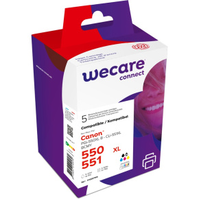 WECARE ARMOR ink sada kompatibilná s Canon PGI550BKXL+CLI551XL, CMYK